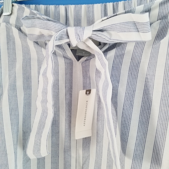 MAEVE Anthropologie Off the Shoulder Blouse Stripe - Picture 6 of 8